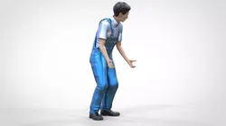 N4 Mechanic Opening car hood or Construction worker 3D print model