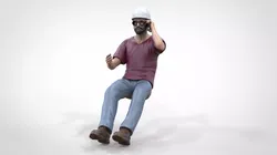 N6 Construction worker passenger 3D print model