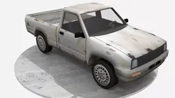 Pick up truck  Low-poly 3D model
