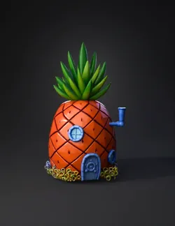 pineapple house pineapple shaped architecture with green crown and bl