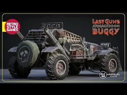 Post Apocalyptic Buggy 3D Model Low-poly 3D model