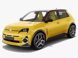 Renault 5 E-Tech 2025 with interior  3D model