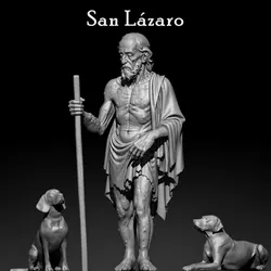 San Lázaro Escultura (Saint Lazarus) with his Dogs