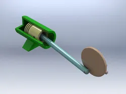 Simple Mechanical Mechanism - Linear to Rotary