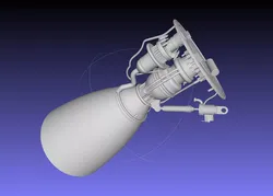 Space-X Raptor BFR Engine Simplified Printable Model 3D print model