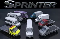 Sprinter 9 models 3D Model Pack