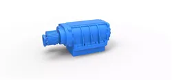 Supercharger Scale 1 to 25 3D print model