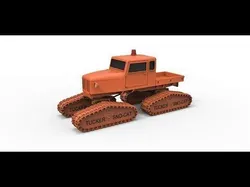 Tucker Sno-Cat 442a Scale 1 to 24 3D print model