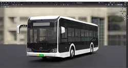 YUTONG U12 bus 3D model