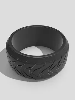 20inch Low Profile Stretch Tire Tyre Directional  3D print model