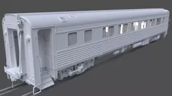 Amtrak Passenger Coach 3D model