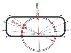 Circular to rectangular adapter for HVAC duct