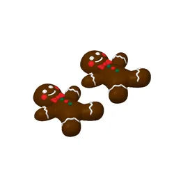 Gingerbread Man Earrings
