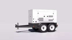 Industrial Generator Low-poly 3D model