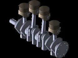 Inline 4 Engine Crank Mechanism