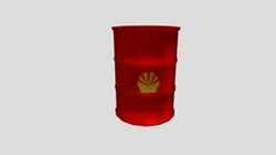 Low Poly Oil Barrel 2