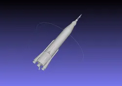 Mercury Atlas LV-3B Printable Rocket Model 3D print model