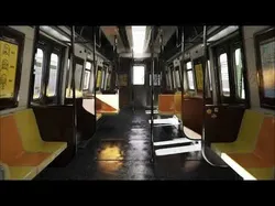 NYC Subway Car and Station PBR Low-poly 3D model