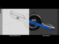 One Wheel Low-poly 3D model