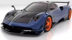 pagani huayra bc the gold edition of everything Low-poly 3D model