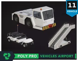 Poly Pro Vehicles Airport Low-poly 3D model