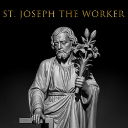 Saint Joseph the Worker – Detailed Print-Ready Catholic Statue – STL/OBJ