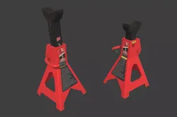 Steel Jack Stand Low-poly 3D model