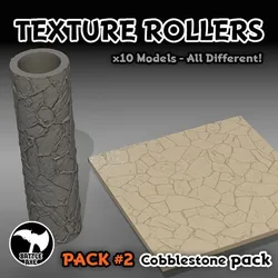 🧱 Texture Roller Roller Pack 02: Rocky & Sandstone Texture Set (10 Rollers)