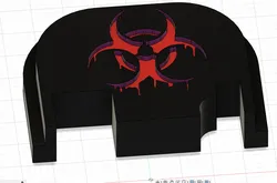 Tools & Spare Parts STL Download - engraved drippy biohazard backplateby N0FR33B33Z