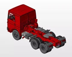 Truck Roman Diesel 6x4 MAN F8 3D print model 3D print model