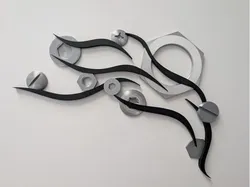 Wall Art - Meandering Screws and Bolts