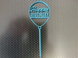 Adorno para Pastel Feliz Cumpleaños - Modelo de impresión 3D gratuito