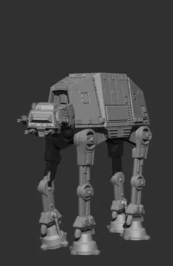 AT-AT Walker Solid version 3D print model