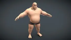 Base Mesh Pack - Cartoon Fat Male (Rigged)