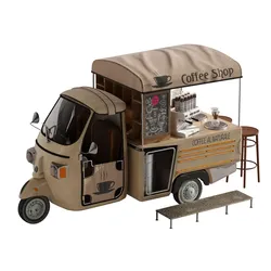 Foodtruck Coffee Brown 3D model