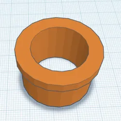 Home Appliance Accessories STL Download - Adapter 23.2mm to 1.25’ microscope telescopeby Modelisto