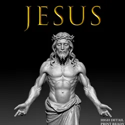 Jesus Christ Statue - High Detail 3D Print Model | Full Body STL