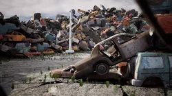 Junkyard 14 Assets Low-poly 3D model