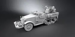 M16 Half track Scale model 3D print model
