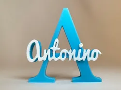 Placa de Nombre 3D - Antonino - Modelo de impresión 3D gratuito