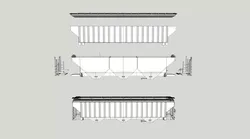 PS-4750 Covered Hopper HO and O 3D print model