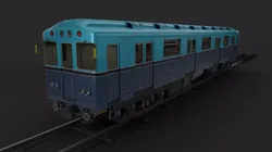 Subway Carriage Low-poly 3D model