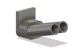1 10 scale rc drift blast pipe exhaust 3D print model