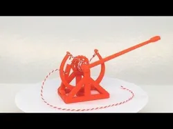 3D-printable Davinci catapult gift card 3D print model