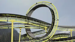 Acrobatic Track Low-poly 3D model