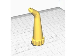 Angled nozzle silicone flat 45 degrees