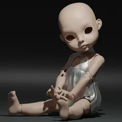 BJD Doll printing 3D BJD model, Bjd doll for 3d printing, 3d model, bjd for printing, ball jointed doll 3d, 3d model bjd doll, stl bjd doll