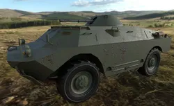 BRDM-2 armoured vehicle for world of tanks Low-poly 3D model