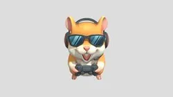 hamster playing video games