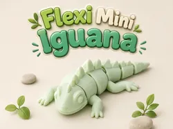 Iguana Mini Flexible - Modelo de impresión 3D gratuito